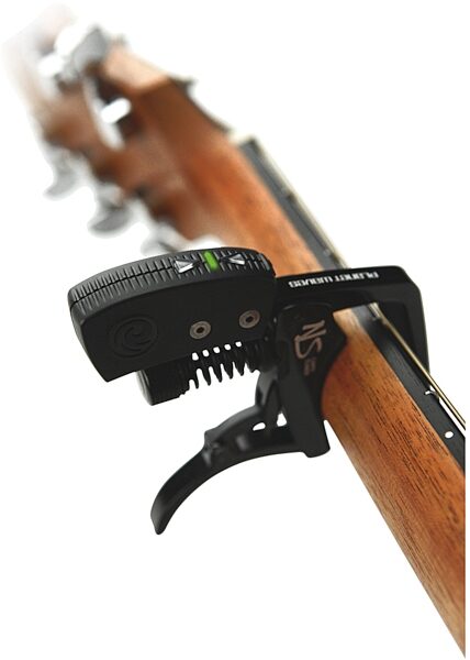 open zoom image for Planet Waves NS Capo Tuner, In Use 2