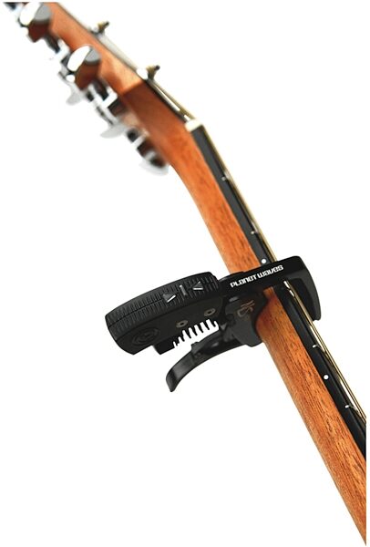 open zoom image for Planet Waves NS Capo Tuner, In Use 3