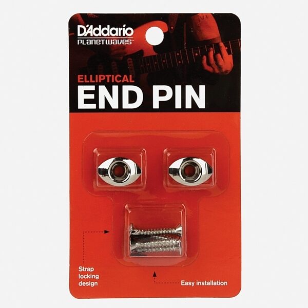 open zoom image for D'Addario PWEEP202 Elliptical End Pins, Chrome, view