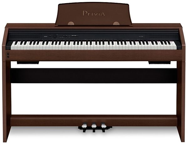 open zoom image for Casio PX-750 Privia Digital Piano, Brown