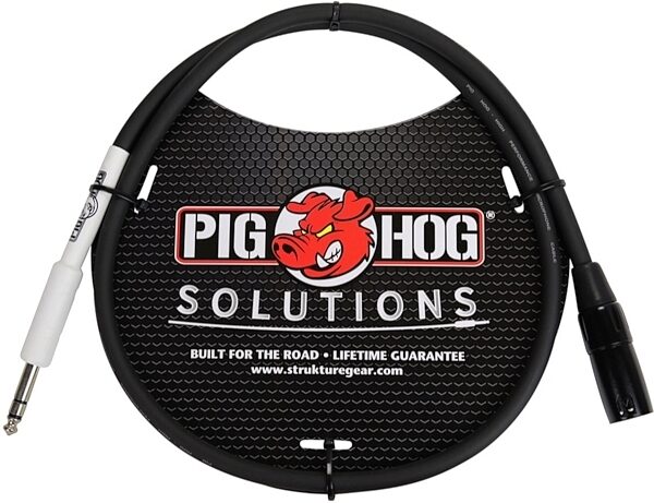 open zoom image for Pig Hog XLR (Male) to 1/4" TRS (Male) Adaptor Cable, 3 foot, Main