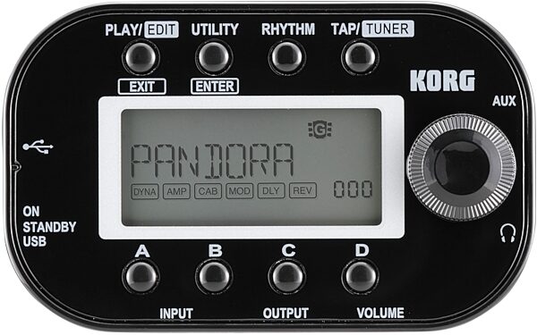 open zoom image for Korg Pandora mini Multi-Effects Processor, Black - Top