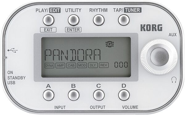 open zoom image for Korg Pandora mini Multi-Effects Processor, White - Top