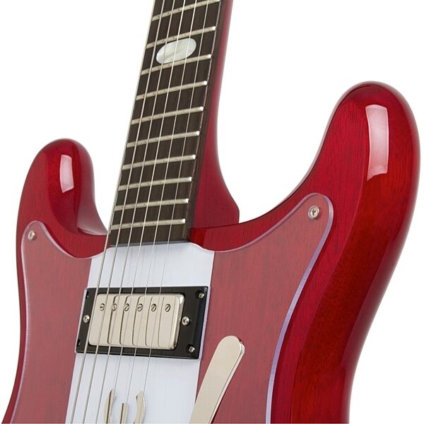 open zoom image for Epiphone 50th Anniversary 1962 Crestwood Custom Electric Guitar with Case, Cherry Neck