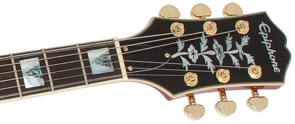 open zoom image for Epiphone 50th Anniversary 1962 Sheraton Electric Guitar with Tremolo and Case, Headstock