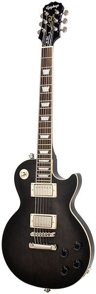 open zoom image for Epiphone Tribute Les Paul Standard Electric Guitar (with Case), Translucent Black - Controls