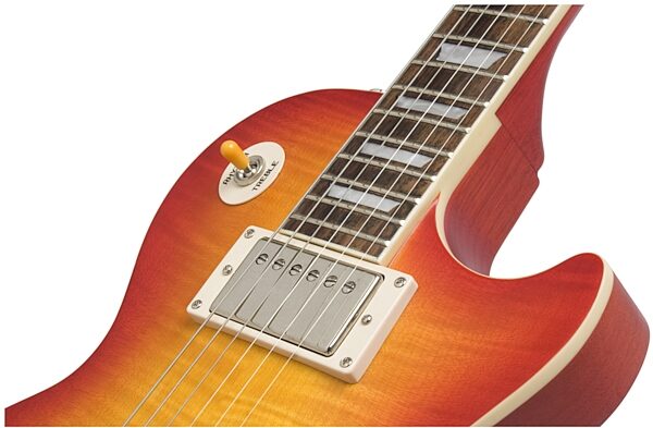 open zoom image for Epiphone 1959 Les Paul Standard Electric Guitar (with Case), Faded Cherry - Pickups