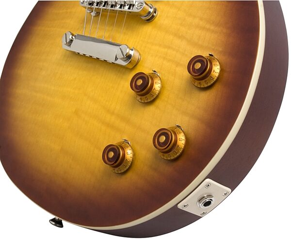 open zoom image for Epiphone 1959 Les Paul Standard Electric Guitar (with Case), Faded Iced Tea - Controls