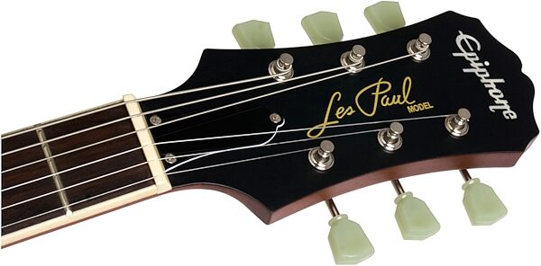 open zoom image for Epiphone 1959 Les Paul Standard Electric Guitar (with Case), Faded Iced Tea - Headstock
