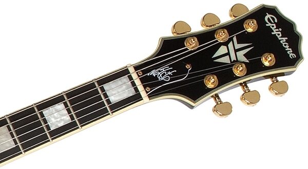 open zoom image for Epiphone Bjorn Gelotte Les Paul Custom Electric Guitar (with Case), Headstock