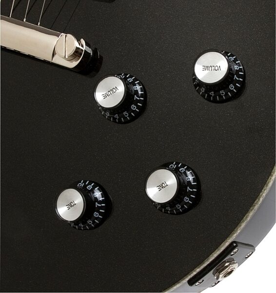open zoom image for Epiphone Limited Edition Riviera Custom P93 Electric Guitar, Black Royale Controls