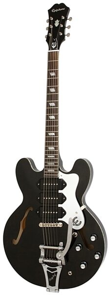 open zoom image for Epiphone Limited Edition Riviera Custom P93 Electric Guitar, Black Royale
