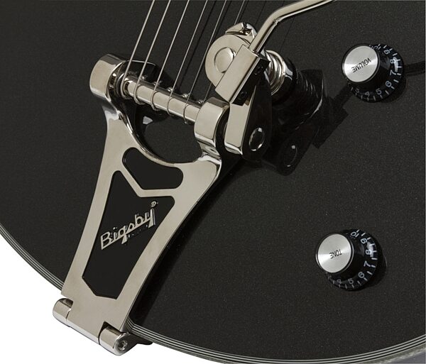 open zoom image for Epiphone Limited Edition Emperor Swingster Electric Guitar, Black Royale Bigsby