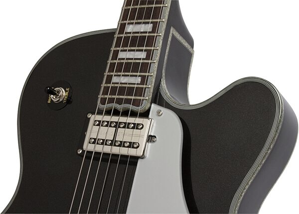 open zoom image for Epiphone Limited Edition Emperor Swingster Electric Guitar, Black Royale Neck