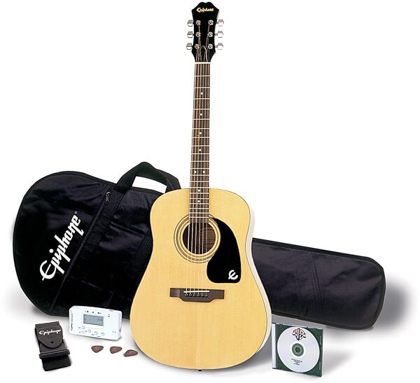 open zoom image for Epiphone DR-90 Acoustic Guitar Player Package, Main