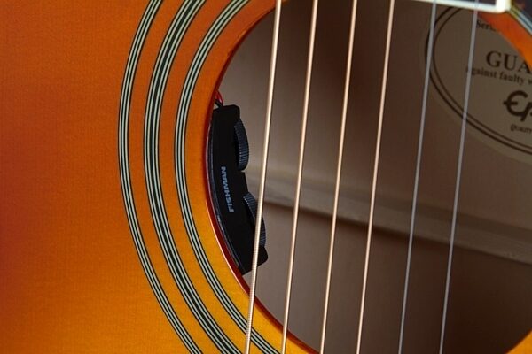 open zoom image for Epiphone Dove Studio Solid Top Acoustic-Electric Guitar, Soundhole