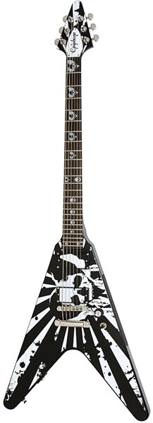 open zoom image for Epiphone Robb Flynn Love/Death Baritone Flying V Electric Guitar with Case, Main