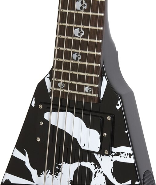 open zoom image for Epiphone Robb Flynn Love/Death Baritone Flying V Electric Guitar with Case, Neck