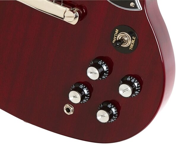 open zoom image for Epiphone G400 PRO Electric Guitar, Cherry Controls