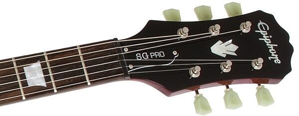 open zoom image for Epiphone G400 PRO Electric Guitar, Cherry Headstock