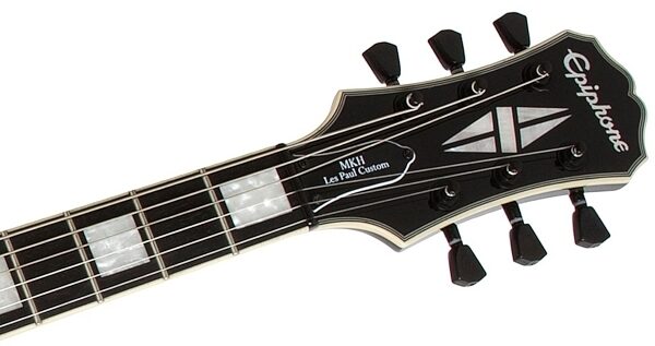 open zoom image for Epiphone Limited Edition Matt Heafy Les Paul Custom Electric Guitar, Headstock