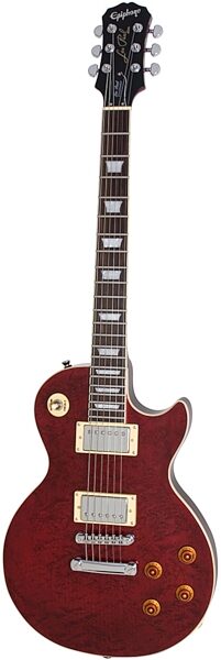 open zoom image for Epiphone Les Paul Standard Electric Guitar (Birdseye Maple Top), Wine Red