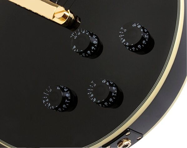 open zoom image for Epiphone Les Paul Custom PRO Electric Guitar, Ebony Controls