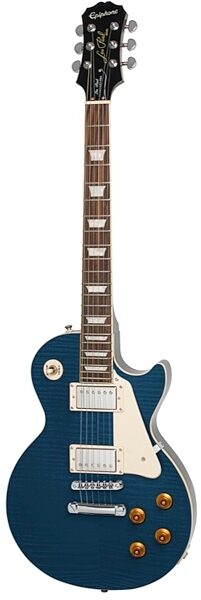 open zoom image for Epiphone Les Paul Standard Plustop PRO Electric Guitar, Transparent Blue
