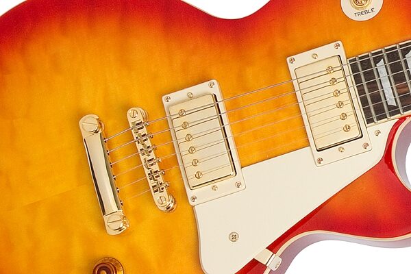 open zoom image for Epiphone Les Paul Ultra PRO Electric Guitar, Faded Cherry Sunburst Bridge