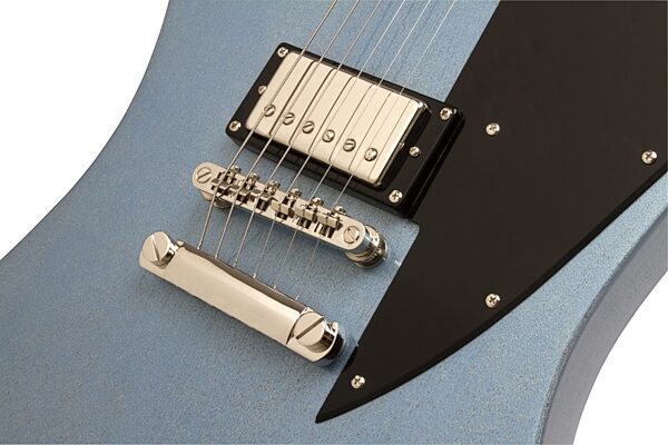 open zoom image for Epiphone Limited Edition Firebird Studio Electric Guitar, TV Pelham Blue Bridge