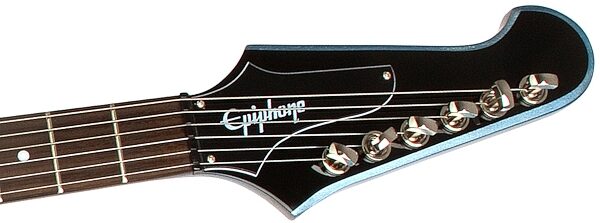open zoom image for Epiphone Limited Edition Firebird Studio Electric Guitar, TV Pelham Blue Headstock