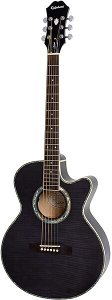 open zoom image for Epiphone Performer SE Venetian Jumbo Acoustic-Electric Guitar, Transparent Black