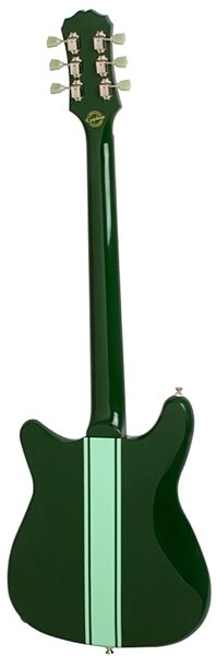 open zoom image for Epiphone Limited Edition Wilshire Phant-O-Matic Electric Guitar (with Gig Bag), Emerald Green Back
