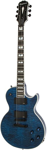 open zoom image for Epiphone Prophecy Les Paul Custom Plus EX Electric Guitar with Case, Midnight Sapphire