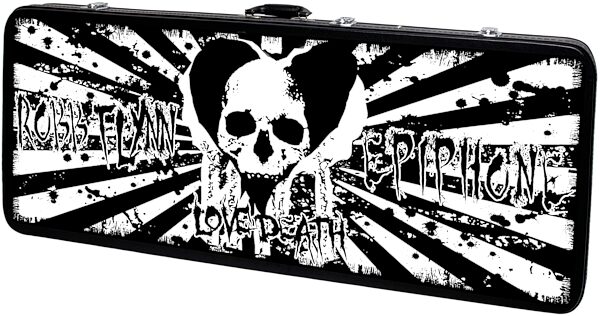 open zoom image for Epiphone Robb Flynn Love/Death Baritone Flying V Electric Guitar with Case, Case
