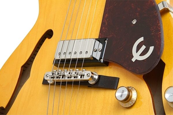 open zoom image for Epiphone 50th Anniversary 1962 Sorrento Electric Guitar with Case, Natural Bridge