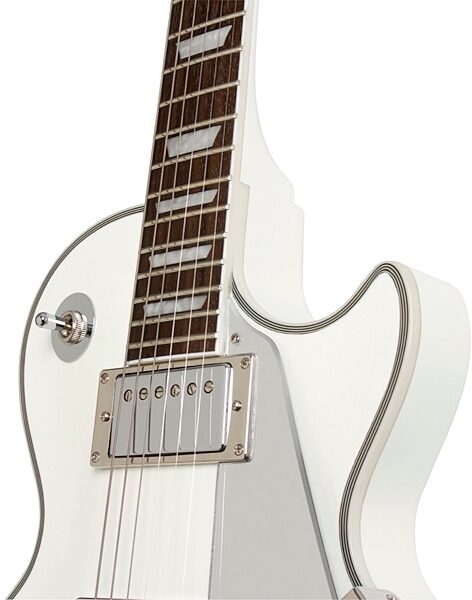 open zoom image for Epiphone Limited Edition Tommy Thayer White Lightning Signature Les Paul Electric Guitar (with Case), Neck