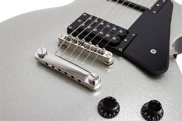 open zoom image for Epiphone Tommy Thayer Spaceman Les Paul Standard Electric Guitar (with Case), Bridge