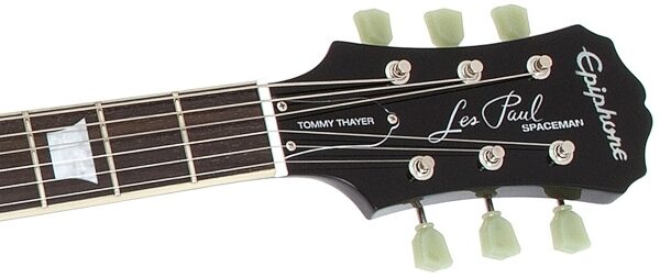 open zoom image for Epiphone Tommy Thayer Spaceman Les Paul Standard Electric Guitar (with Case), Headstock