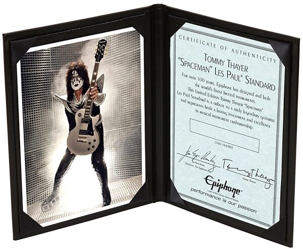 open zoom image for Epiphone Tommy Thayer Spaceman Les Paul Standard Electric Guitar (with Case), Binder