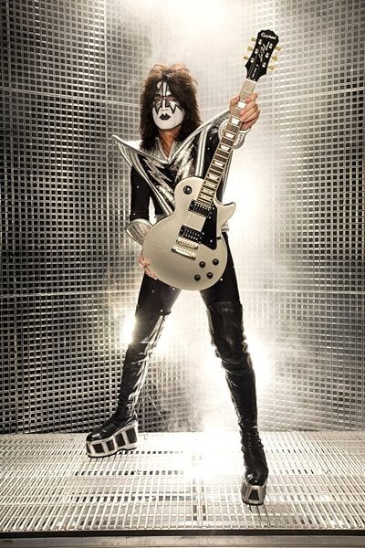 open zoom image for Epiphone Tommy Thayer Spaceman Les Paul Standard Electric Guitar (with Case), Just Tommy being Tommy