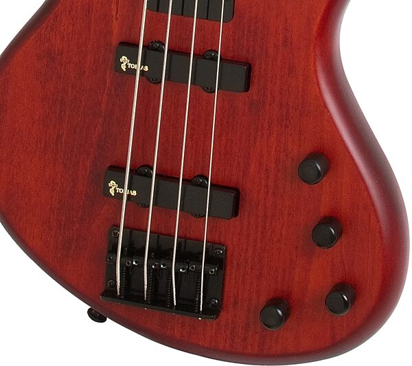 open zoom image for Tobias Toby Deluxe IV Electric Bass, Walnut Satin Bridge