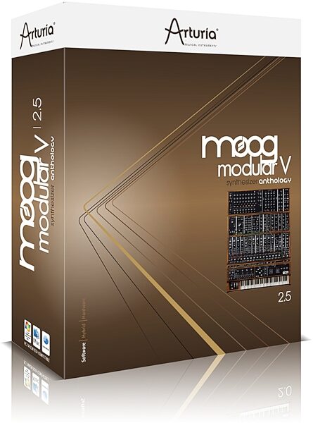open zoom image for Arturia Moog Modular V Software Synth (Macintosh and Windows), Box - Front