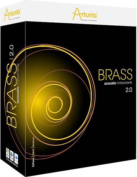 open zoom image for Arturia Brass Physical Modeling Software Synth, Box - Front