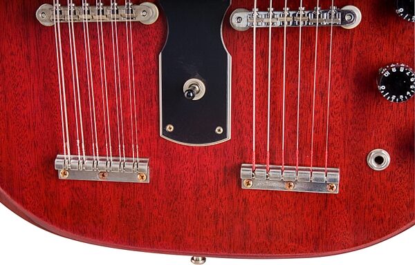 open zoom image for Gibson Custom Historic Jimmy Page 1275 Vintage Original Spec Double Neck Electric Guitar (with Case), Bridges Closeup