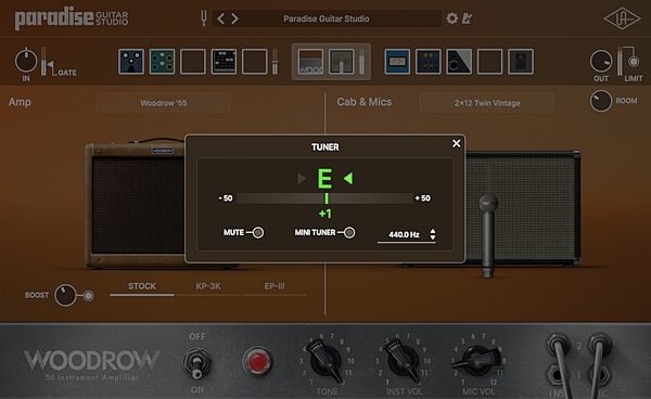 open zoom image for Universal Audio UAD Paradise Guitar Studio Plug-in Bundle Software, Digital Download, Action Position Back