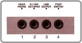 open zoom image for Vox Pathfinder 15R V9168R Guitar Combo Amplifier (15 Watts, 1x8"), Rear Panel