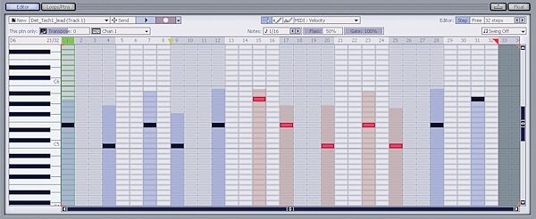 open zoom image for Cakewalk Software Project5 Soft Synth Workstation (Windows), Pattern Editor