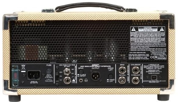 open zoom image for Peavey Classic 20 Mini Guitar Amplifier Head (20 Watts), New, Rear