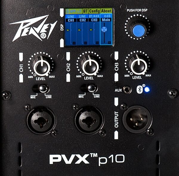 open zoom image for Peavey PVXp 10 Bluetooth Powered Speaker (520 Watts, 1x10"), New, Action Position Back